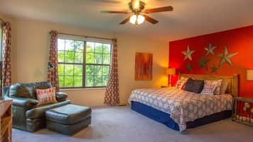 1 slaapkamer, een strijkplank/strijkijzer, gratis wifi, beddengoed