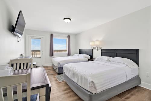 Blackout drapes, iron/ironing board, free WiFi, bed sheets