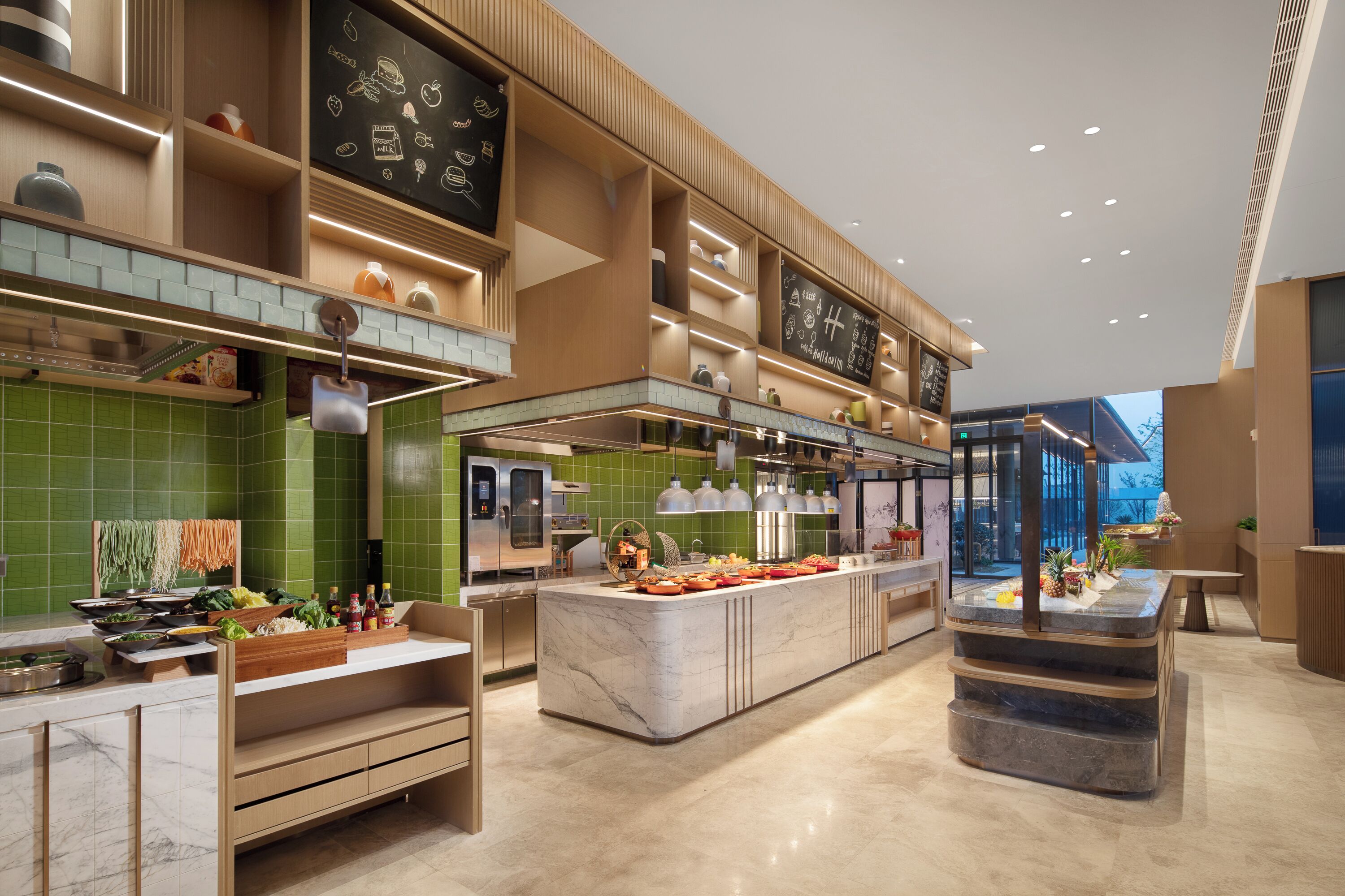 Desayuno buffet todos los días (CNY 128 por persona) 