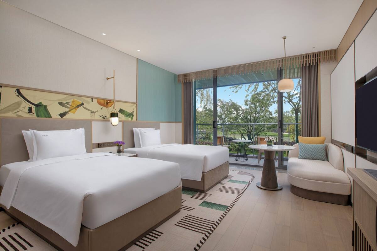 Habitación estándar, 2 camas individuales (Canal View) | Sábanas de algodón egipcio y ropa de cama de alta calidad