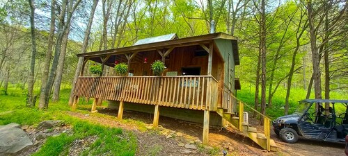 White River Adventure Cabin @ Pig Trail Scenic Hwy near Combs AR. ATV & Hiking
