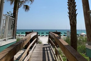 Sun loungers, beach towels
