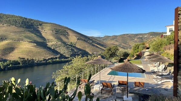 Seasonal outdoor pool, pool umbrellas, pool loungers - Quinta da Marka (Sabrosa)