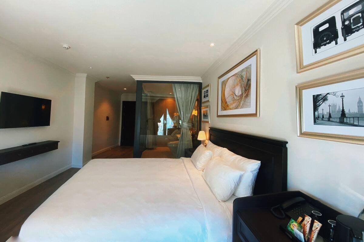 Deluxe tweepersoonskamer | Een laptopwerkplek, gratis wifi