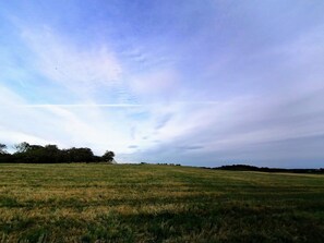A wide-open field with a clear sky. - 4 Star Holiday Home in Lokken (Lokken)