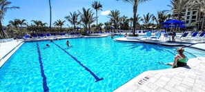 Udendørs pool, opvarmet pool
