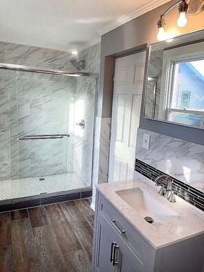 Towels, soap, toilet paper