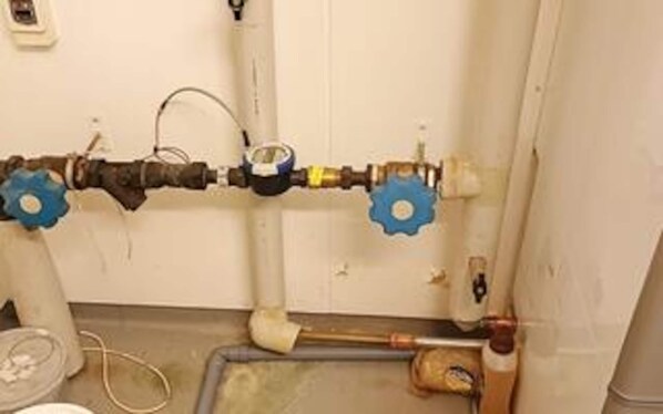 A bathroom with a toilet, a bidet, and a shower area. - 20 Person Holiday Home in Herning (Herning)