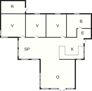 House | Floor plan - 9 Person Holiday Home in Otterup-by Traum (Otterup)