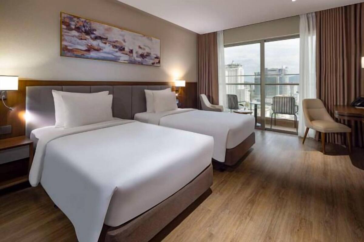 Egyptian cotton sheets, premium bedding, memory-foam beds, minibar