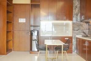 Apartment | Private kitchen | Full-size fridge, stovetop
