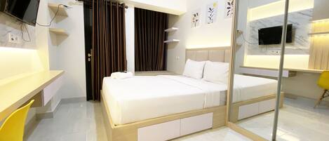 Decoración personalizada, muebles diferentes y wifi gratis