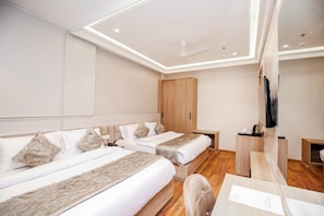 Family Quadruple Room, Courtyard View | Minibar, blackout drapes, soundproofing, iron/ironing board - HOTEL EUPHORIA GREEN (Amritsar)