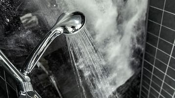 Dusche, Regendusche, Haartrockner, Fußbodenheizung (Badezimmer)