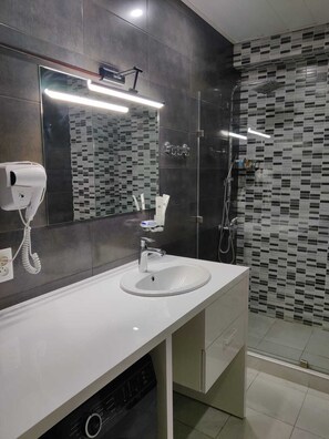 Hair dryer, towels, soap, shampoo - Tbilisi App 1 (T'bilisi)