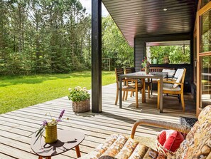 Outdoor dining - 6 Person Holiday Home in Jerup-by Traum (Jerup)