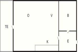 House | Floor plan - 2 Person Holiday Home in Nexo (Nexø)