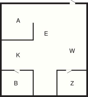 Floor plan - 4 Person Holiday Home in Lokken (Lokken)