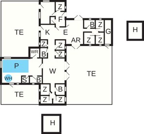 House | Floor plan - 26 Person Holiday Home in Jerup (Jerup)
