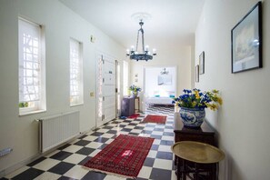 Desk, iron/ironing board, travel cot, free WiFi