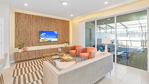 Flat-screen TV, offices