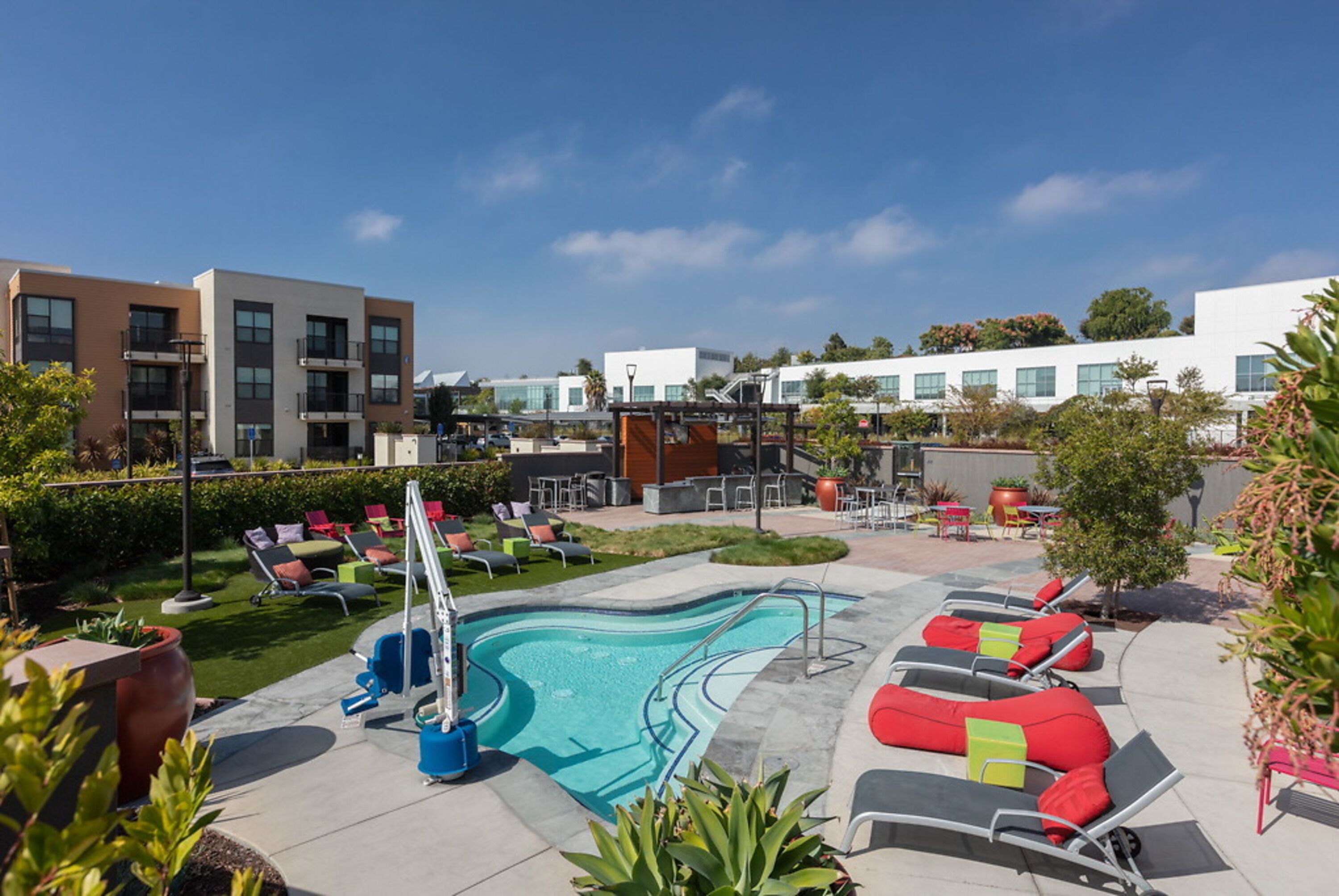 Seasonal outdoor pool