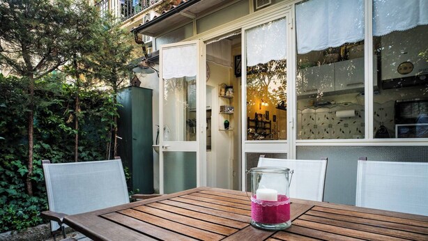 Outdoor dining - Il Calamaio - Bilocale con Patio e giardino (Verona)