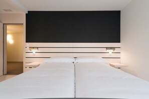 City-dobbeltværelse | Premium-sengetøj, dundyner, senge med madrasser af memory foam, minibar