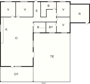 House | Floor plan - 9 Person Holiday Home in Skibby (Skibby)