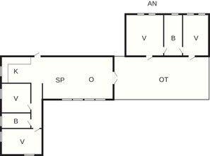 House | Floor plan - 8 Person Holiday Home in Haderslev (Haderslev)