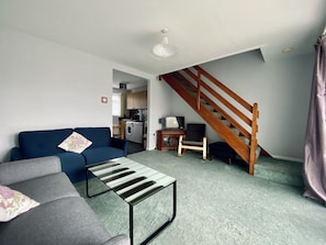 Smart TV, DVD player, books