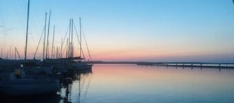 Sailboat with sanitary facilities and parking