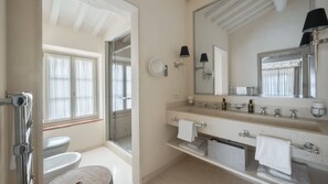 Hair dryer, towels