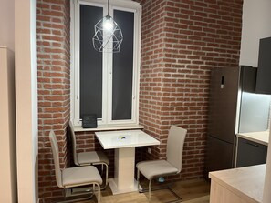 Comfort Studio Suite | Private kitchen | Full-size fridge, oven, stovetop, dishwasher - Tony's Apartments (Rijeka)