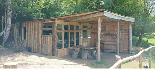 Waterside cabin in the Corrézienne countryside