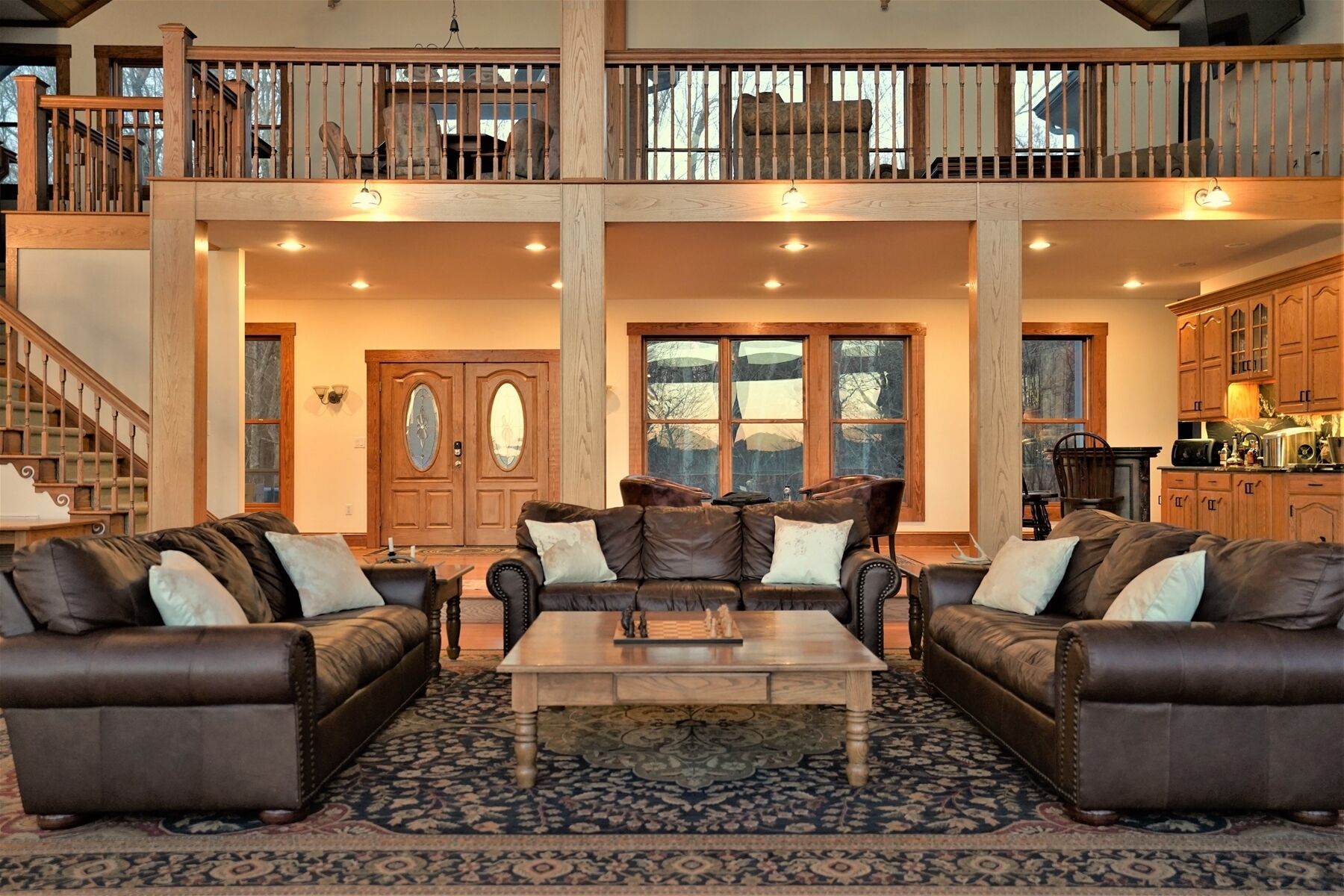 Televisión y chimenea 