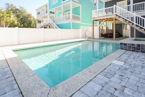 Pool -  6 BR Beach House With Private Pool and Hot Tub! Beach Bear (Surfside Beach)