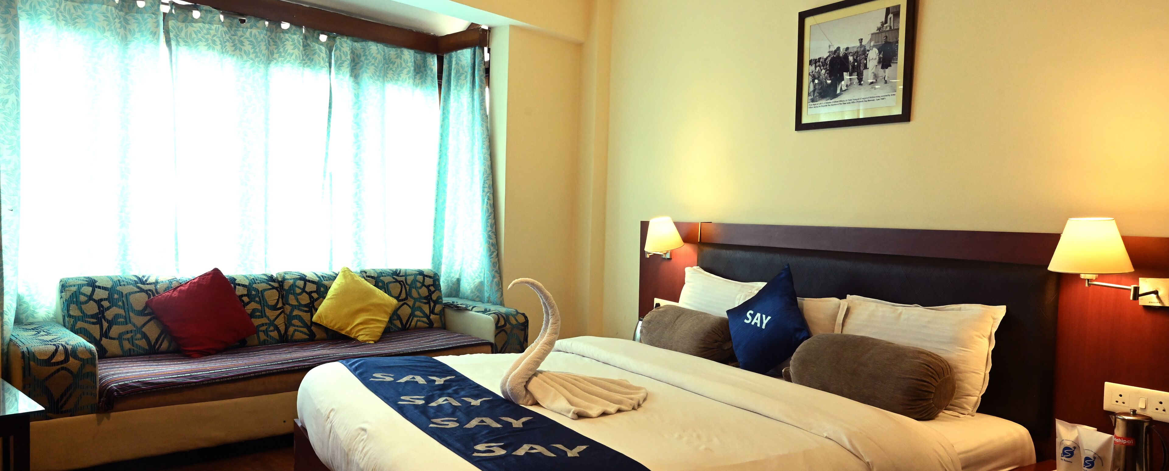 豪華雙人房 | 書桌、免費無線上網