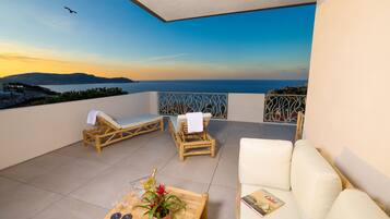 Honeymoon-Doppelzimmer, Meerblick | Aussenbereich