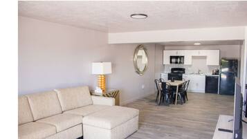 Deluxe Suite, 2 Bedrooms | Down comforters, desk, laptop workspace, free WiFi