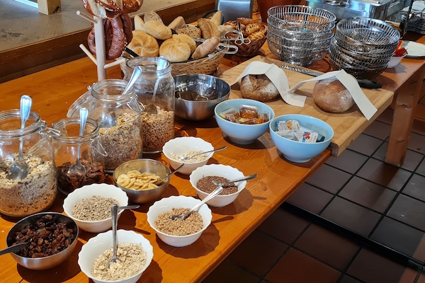 Daily buffet breakfast (EUR 15 per person)