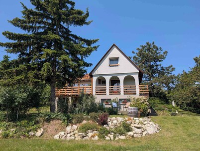 Holiday home with panorama and internet