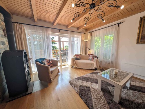 Holiday home with panorama and internet