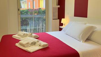 Premium bedding, memory-foam beds, individually furnished, desk