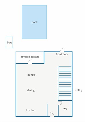 Floor plan - Villa Vilenia Horizon by Villa Plus (Katastari)
