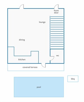 Floor plan - Villa Vilenia Anemelia by Villa Plus (Katastari)