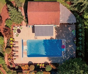 Outdoor pool, a heated pool - The Mulford Complex Private Estate with Pool & Hot Tub  (Rockford)