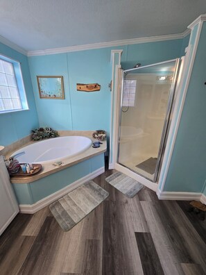 Jetted bath, hair dryer, towels, soap - Golf cart community, pet friendly, 2 boat slips close by, 4 kayaks, 20 people (Homosassa)
