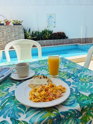 Daily continental breakfast for a fee