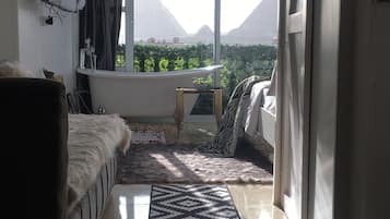 1 slaapkamer, een gratis minibar, een strijkplank/strijkijzer